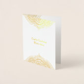 金ゴールド華美曼荼羅 箔カード (正面)