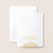 金ゴールド華美曼荼羅 箔カード (裏面封筒付き)