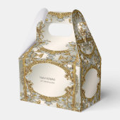 金ゴールド華美白フローラ優先ボックス フェイバーボックス (正面サイド)