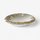 金ゴールド華美白フローラ ペーパーボウル (傾斜あり)