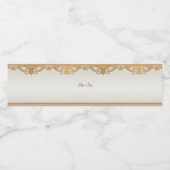 金ゴールド華美白真珠水瓶ラベル ペットボトルラベル (シングルラベル)