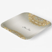 金ゴールド華美紙プレート ペーパープレート (傾斜あり)