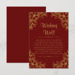 金ゴールド華美結婚の願い事 エンクロージャーカード