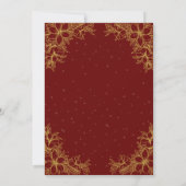 金ゴールド華美結婚フローラ サンキューカード (裏面)