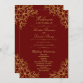 金ゴールド華美結婚フローラ プログラム (正面/裏面)