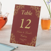 金ゴールド華美結婚フローラ 台座サイン (インサイチュ)