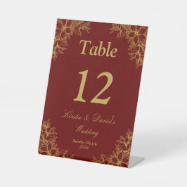 金ゴールド華美結婚フローラ 台座サイン