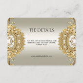 金ゴールド華美詳細エンクロージャカード エンクロージャーカード (正面)