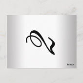 金ゴールド華美銀フォーマル表番号 ポストカード (裏面)