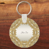 金ゴールド華美鎖 キーホルダー (裏面)