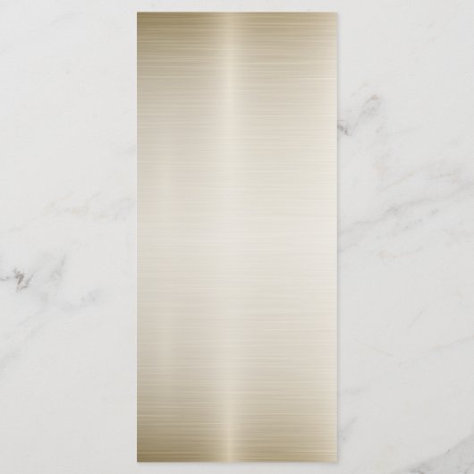 金ゴールド華美長方形ディモンド花シャイニーエレガント メニュー (裏面)