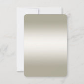 金ゴールド華美RSVPカード 出欠カード (裏面)