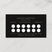 金ゴールド落下銀杏離れブラックロイヤリティ 名刺 (裏面)