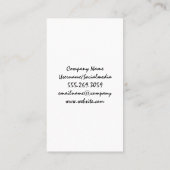 金ゴールド葉とつる植物 名刺 (裏面)