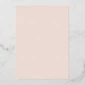 金ゴールド葉とフレ結婚ーム 箔招待状 (裏面)