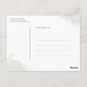 金ゴールド葉の緑の日を保存 ポストカード (裏面)