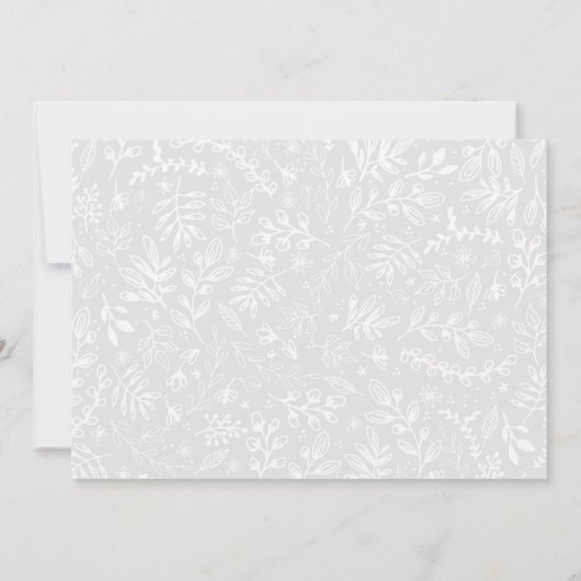 金ゴールド葉の誕生発表 案内状 (裏面)