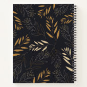 金ゴールド葉は自分の料理本のレシピに入る ノートブック (裏面)