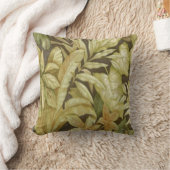 金ゴールド葉オンブラックリバーシブルピロー クッション (ブランケット)