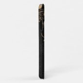 金ゴールド葉グリッター Case-Mate iPhoneケース (裏面/右)