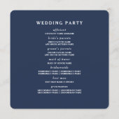 金ゴールド葉スグリーナリーネイビーブルー結婚ズ プログラム (裏面)