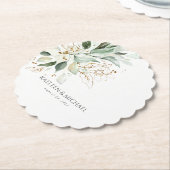 金ゴールド葉スリーボホサマー ペーパーコースター (アングル)