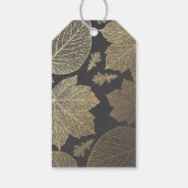 金ゴールド葉チョクボード秋の結婚式 ギフトタグ (裏面)