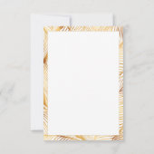 金ゴールド葉ホワイトパタエレガントーン サンキューカード (裏面)