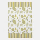 金ゴールド葉マイクロ繊維キッチンタオル キッチンタオル (縦)