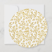 金ゴールド葉モダンパタ結婚ーン 招待状 (裏面)