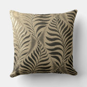 金ゴールド葉モチーフ クッション (裏面)