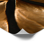 金ゴールド葉モンステラ型 ポスター (角)