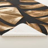 金ゴールド葉モンステラ シェルパブランケット (3/4)