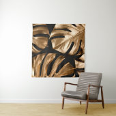 金ゴールド葉モンステラ タペストリー (インサイチュ(横))