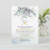 金ゴールド葉ユーカリプタス看護学校卒業I 招待状 (スタンド正面)