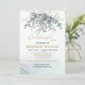 金ゴールド葉ユーカリプタス看護学校卒業I 招待状 (スタンド正面)