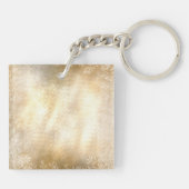 金ゴールド葉正教キリスト教のバプテスマの賜物 キーホルダー (裏面)