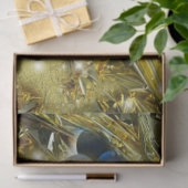 金ゴールド葉箔付き葡萄 薄葉紙 (ギフト)