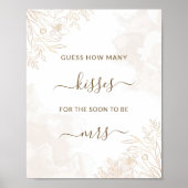 金ゴールド葉縁どキス数ゲーム ポスター (正面)