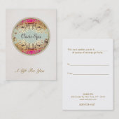 金ゴールド葉美しいサロン及びスパギフト券 割引カード