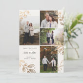 金ゴールド葉4写真Save the Date セーブザデート (スタンド正面)