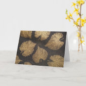 金ゴールド葉 カード (黄色い花)