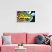 金ゴールド葉 キャンバスプリント (インサイチュ (リビング))