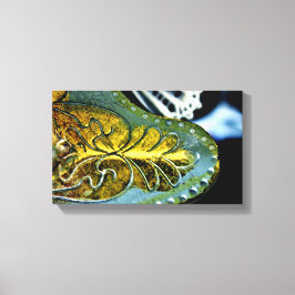 金ゴールド葉 キャンバスプリント