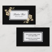 金ゴールド葉 | デラックス 名刺 (正面/裏面)