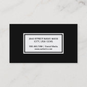 金ゴールド葉 | デラックス 名刺 (裏面)