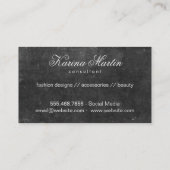 金ゴールド葉 |デラックス、石板II 名刺 (裏面)