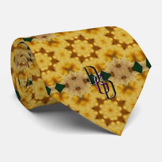 金ゴールド葉 ネクタイ (ロール)