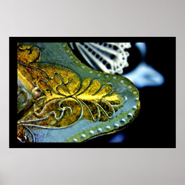 金ゴールド葉 ポスター