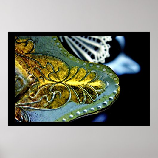 金ゴールド葉 ポスター (正面)